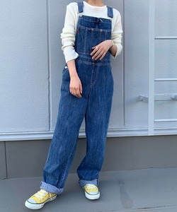 「CANAL JEAN」 オーバーオール ONE SIZE インディゴブルー レディース