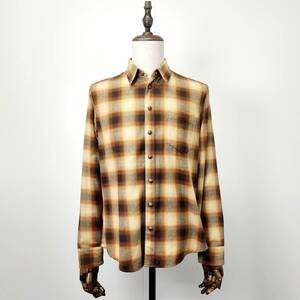 美品 CHROME HEARTS MATTY BOY Check Shirt クロムハーツ オンブレチェックシャツ F1349