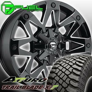 FUEL D555 Ambush ハイラックス ピックアップ デナリ 20インチタイヤホイールセット ATTURO TRAIL BLADE XT 275/55R20 285/55R20 305/55R20