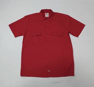 Dickies ディッキーズ // 半袖 ワークシャツ (赤) サイズ M