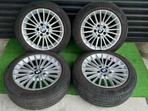 （Ｍ1215）BMW 3シリーズ　 純正 17in 7.5J+37 PCD120 205/55R17 マルチスポークスタイリング