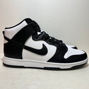 30cm NIKE DUNK HI RETRO CHAMPIONSHIP WHITE DD1399-105 ナイキ ダンク ハイ ホワイト/ブラック メンズ スニーカー ZM H84235