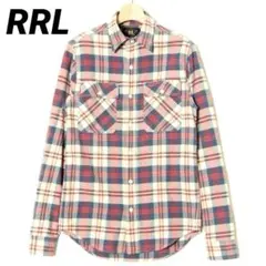 RRL RALPH LAUREN ダブルアールエル チェック柄 長袖 ネルシャツ