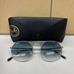 195◎1円スタート◎ Ray-Ban レイバン サングラス シルバー系 53□20 145 2N 装飾品 メンズ レディース 保存箱 【162648】