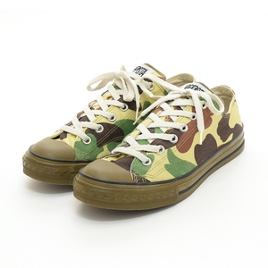 〇496157 A BATHING APE アベイシングエイプ ○スニーカー BAPE APE STA 191-030 サイズ9/27.0cm 迷彩柄 メンズ 日本製 カーキ カモフラ