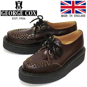 GEORGE COX (ジョージコックス) SKIPTON 3588 VI ラバーソール レザーシューズ 030 OXBLOOD UK8-約27.0cm