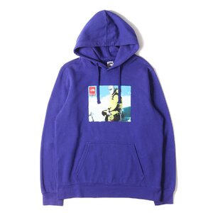 Supreme シュプリーム パーカー サイズ:M 18AW THE NORTH FACE フォトプリント スウェットパーカー Pullover Hoodie ロイヤル