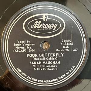 【S】SARAH VAUGHN MERCURY Poor Butterfly/April Give Me One More Day