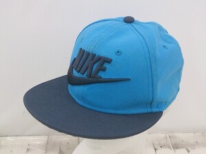 ◇ NIKE ナイキ スナップバック NIKE ロゴ キッズ キャップ 帽子 ブルー ネイビー メンズ E