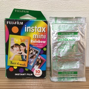 FUJIFILM instax min Rainbow INSTANT FILM 10 Sheets 未開封品 期限切 難有 富士フィルム インスタックスミニカメラ チェキプリンター用