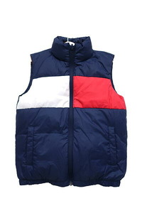 【中古】TOMMY HILFIGER トミーヒルフィガー 子供服 キッズ ダウンベスト リバーシブル 男の子 女の子 サイズ122cm