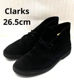 Clarks クラークス　黒 スエード チャッカブーツ　デザートブーツ