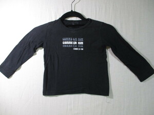 【COMME CA ISM】カットソー サイズ90色ブラック身丈34身幅28/EAF