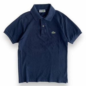 CHEMISE LACOSTE ラコステ 半袖 コットン ピケ ポロシャツ 鹿の子 刺繍 ワニ ロゴ ワンポイント レディース トップス 3 ネイビー