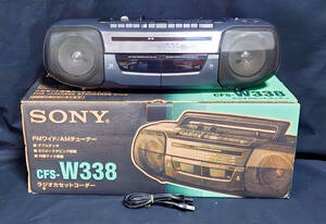 ★☆SONY CFS-W338 ダブルラジオカセットレコーダー☆★