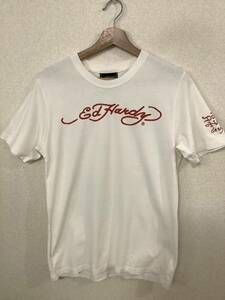 ed hardy エドハーディー　プリントTシャツ　ホワイト　アメカジ　ビンテージ　カジュアル　メンズ　古着　M