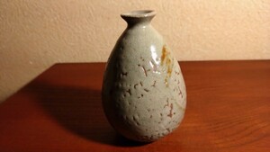 志野焼　古志野　絵志野　華の図　小壺　アンティーク陶器　鑑賞陶器　蔵出し　１客