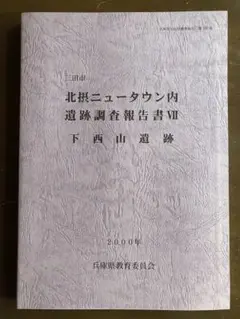 三田市  北摂ニュータウン内遺跡調査報告書ⅤⅡ  下西山遺跡