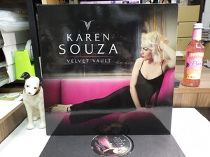 ZK4｜【 LP / 2018PMB Music E.U. orig 】Karen Souza（カレン・ソウサ）「Velvet Vault」黒盤