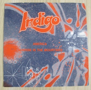 INDIGO - AMERICA / SUNRISE IN THE MOUNTAINS 7インチ (Austria / 1984年 / Indigo Music Austria IS 200.001-I) (ROCK / PROG ROCK)