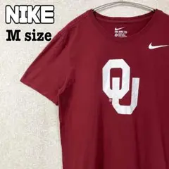 ナイキ カレッジ オクラホマスーナーズ NIKE M 赤 Tシャツ 半袖 古着