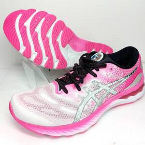 【未使用】asics アシックス GEL-NIMBUS 23 ゲル ニンバス ランニングシューズ 1011B226 スニーカー 25.5cm マラソン スポーツ ピンク