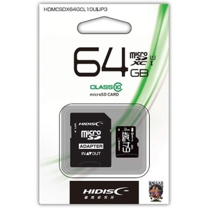 microSDカード 64GB ケース付 HDMCSDX64GCL10UIJP3 microSDXC マイクロSD microSD