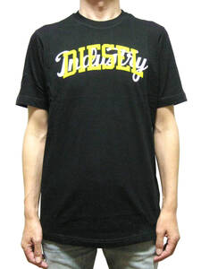 新品 直輸入 DIESEL ディーゼル フロッキーロゴ 半袖Ｔシャツ T-JUST-N10 Mサイズ A12441 0GRAI レギュラーフィット ポスト投函配送