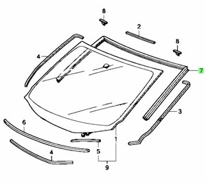 ★ホンダ純正新品★フリード GB3 GB4 GP3 フロントガラスモール フリードスパイク フリードハイブリッド フリードスパイクハイブリッド
