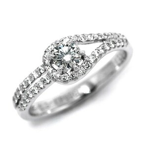 婚約指輪 安い ダイヤモンド プラチナ 0.4カラット 鑑定書付 0.41ct Dカラー FLクラス 3EXカット GIA