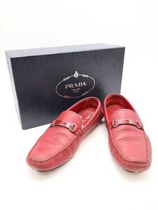 PRADA プラダ サフィアーノレザードライビングシューズ レッド 8 2DD099 ITP0PE341F6G