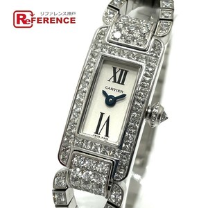 新品同様 CARTIER カルティエ コルドンドゥ 金無垢 クオーツ 腕時計 K18WG/ダイヤモンド ホワイトゴールド