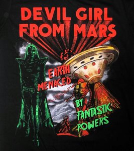 ★火星から来たデビルガール Tシャツ Devil Girl From Mars - L 正規品 ed wood B級 ムービー クランプス 映画 タランティーノ pulp fictio