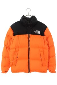 シュプリーム ダウンジャケット ノースフェイス 16AW Nuptse Jacket サイズ:S パワーオレンジヌプシダウンジャケット 中古 OM10