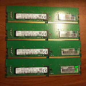 Skhynix DDR4 パソコン用 メモリ 8GB×4枚 トータル 32GB 