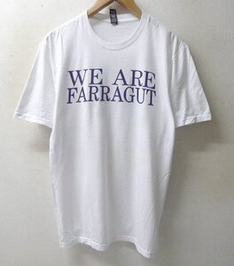 ◆PERFECT TRI WE ARE FARRAGUT Tシャツ 白 サイズS メッセージ　アメリカ USA 古着