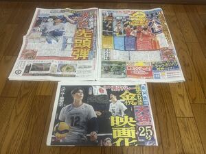 ニッカン　スポニチ　東スポ　 新聞　サッカー　大谷翔平　男子バレー　2024.6.28