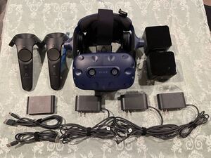 VRゴーグル HTC VIVE PRO 本体 コントローラー ドック トラッカー ケーブル一式 動作確認済 