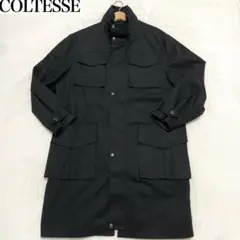 美品　COLTESSE コルテッセ　ロングコート　ハンティングコート　黒