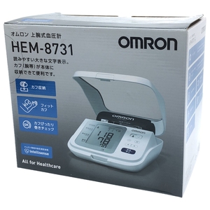 EL-241108023 OMRON オムロン 上腕式血圧計 HEM-8731 箱付 説明書付属