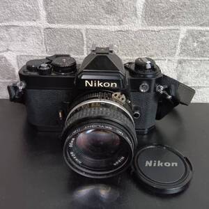 usH-1704【Nikon/ニコン】FE/一眼レフ/フィルムカメラ/レンズ/NIKKOR 50mm 1:1.4/レトロ/ジャンク扱