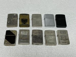 【61-10】1円〜 Zippo ジッポー ライター おまとめ 10点 現状出品 喫煙 喫煙具 シルバー ゴールド ブラック 同梱不可