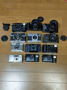 1円〜 フィルムカメラ 12点おまとめ Canon キャノン OLYMPUS オリンパス MINOLTA ミノルタなど カメラ 本体 ボディ レンズ ジャンク