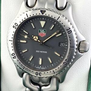 【1円〜】TAG HEUER タグ ホイヤー 腕時計 メンズ セル S99.213M グレー系文字盤 プロフェッショナル デイト 正規品