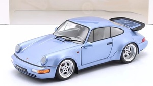 ソリド　1/18　ポルシェ・964 ターボ　horizonbluemet　1990