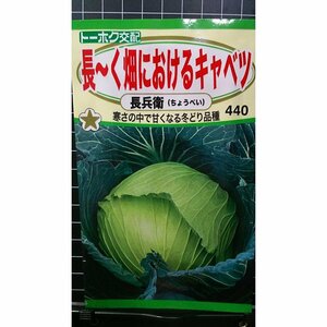 ３袋セット 長～く 畑における キャベツ 長兵衛 種 郵便は送料無料