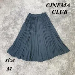 CINEMA CLUB シネマクラブ (M) プリーツスカート ロング丈 裏地付