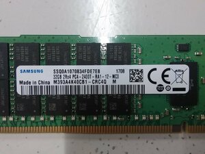 メモリ　SAMSUNG　32GB 2Rx4　PC4-2400T　Registered RDIMM　8枚セット　計256GB