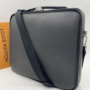 1円●美品●LOUIS VUITTON ルイヴィトン●ポルト オルディナトゥール オデッサ タイガ●2way ショルダーバッグ ビジネス●アルドワーズ 黒