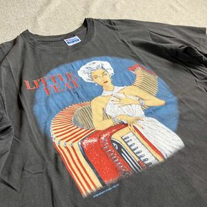 【80s-90s】Little Feat バンド Tシャツ XL / ビンテージ リトルフィート ヘインズ USA製 ネオンパーク レッチリ ニルヴァーナ アート 古着